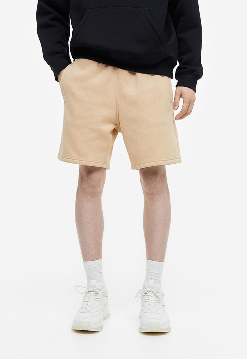 H&M - Regular fit sweatshorts - beige