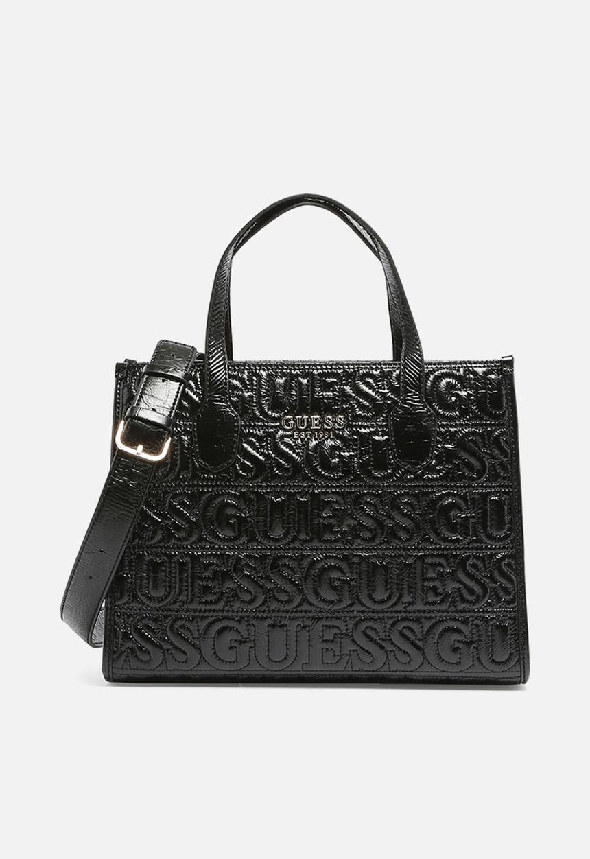 GUESS - Ahb silvana 2 compartment tote - black