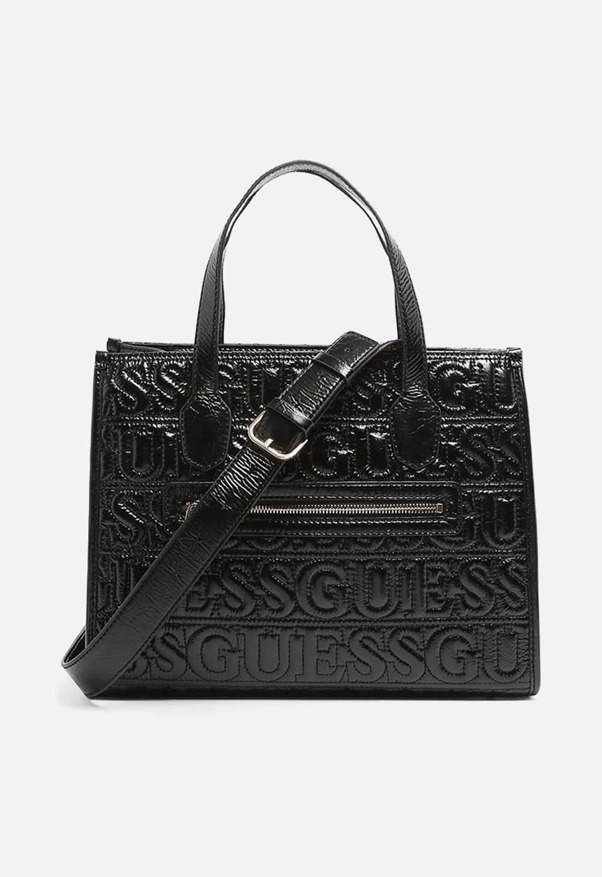 GUESS - Ahb silvana 2 compartment tote - black