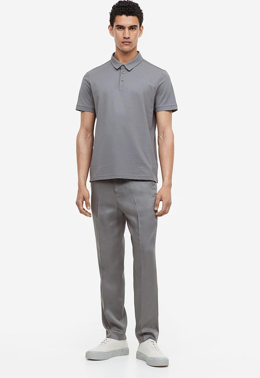 H&M - Coolmax® slim fit polo shirt - grey