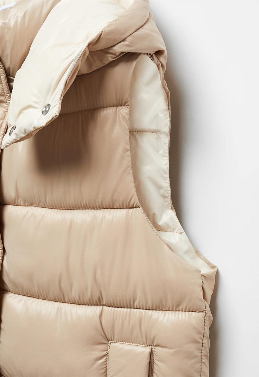 MANGO - Waistcoat cancan - light beige
