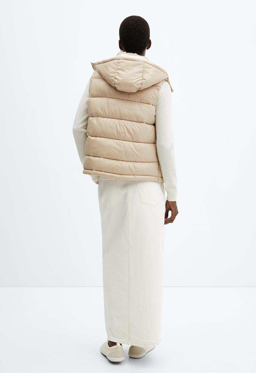 MANGO - Waistcoat cancan - light beige