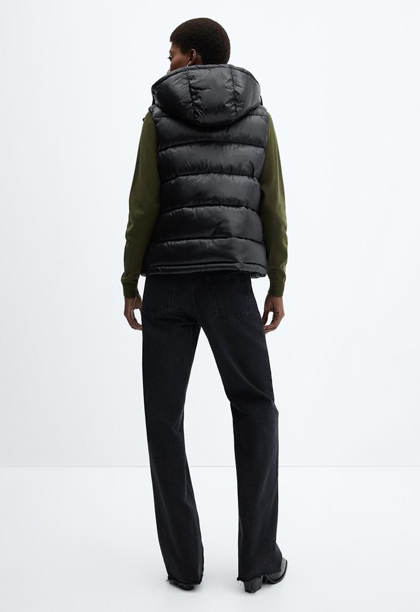 MANGO - Waistcoat cancan - black
