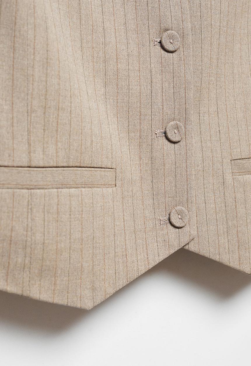 MANGO - Waistcoat victoria - medium brown