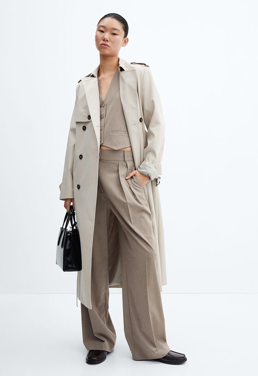 MANGO - Waistcoat victoria - medium brown