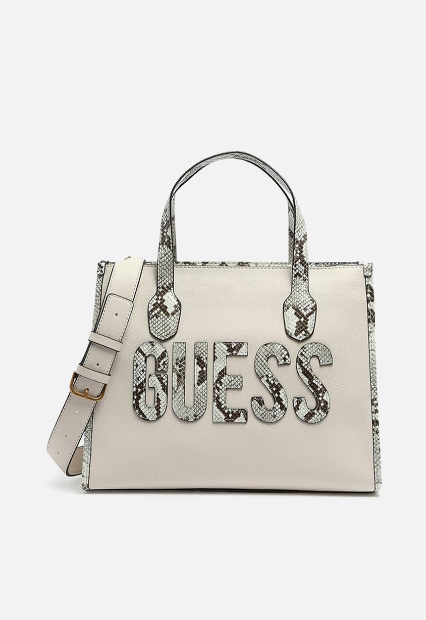 GUESS - Silvana 2 compartment tote - natural