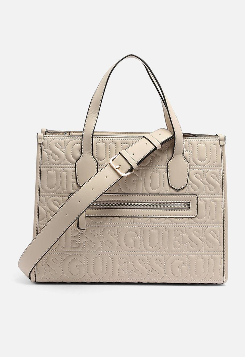 GUESS - Silvana 2 compartment tote - stone