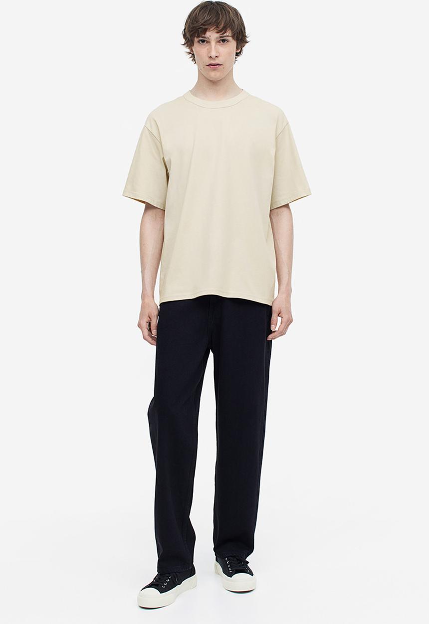 H&M - Coolmax® relaxed fit T-shirt - light beige