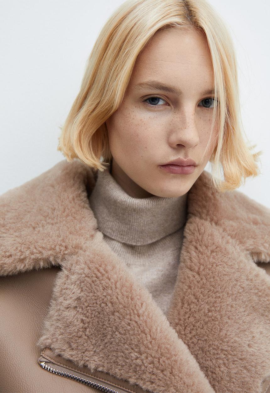 MANGO - Jacket adri - light brown