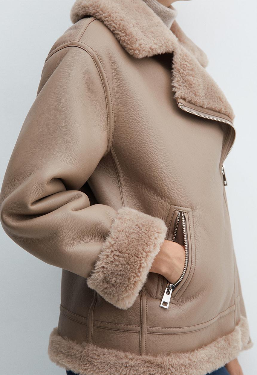 MANGO - Jacket adri - light brown