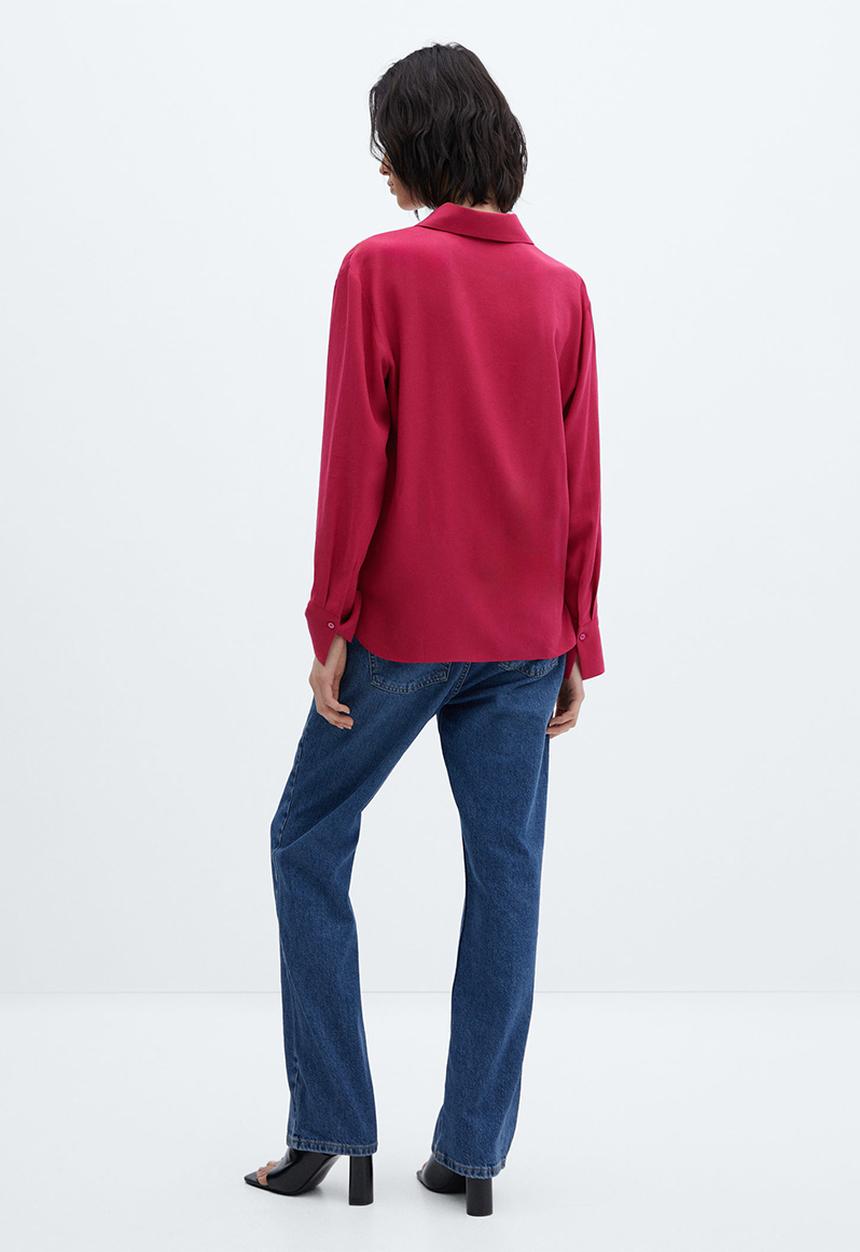 MANGO - Shirt lime - mid-pink