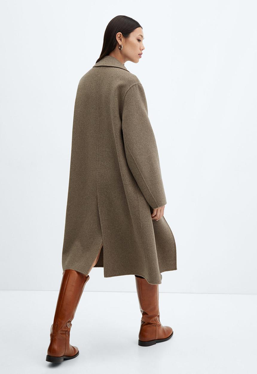 MANGO - Coat picarol - medium brown