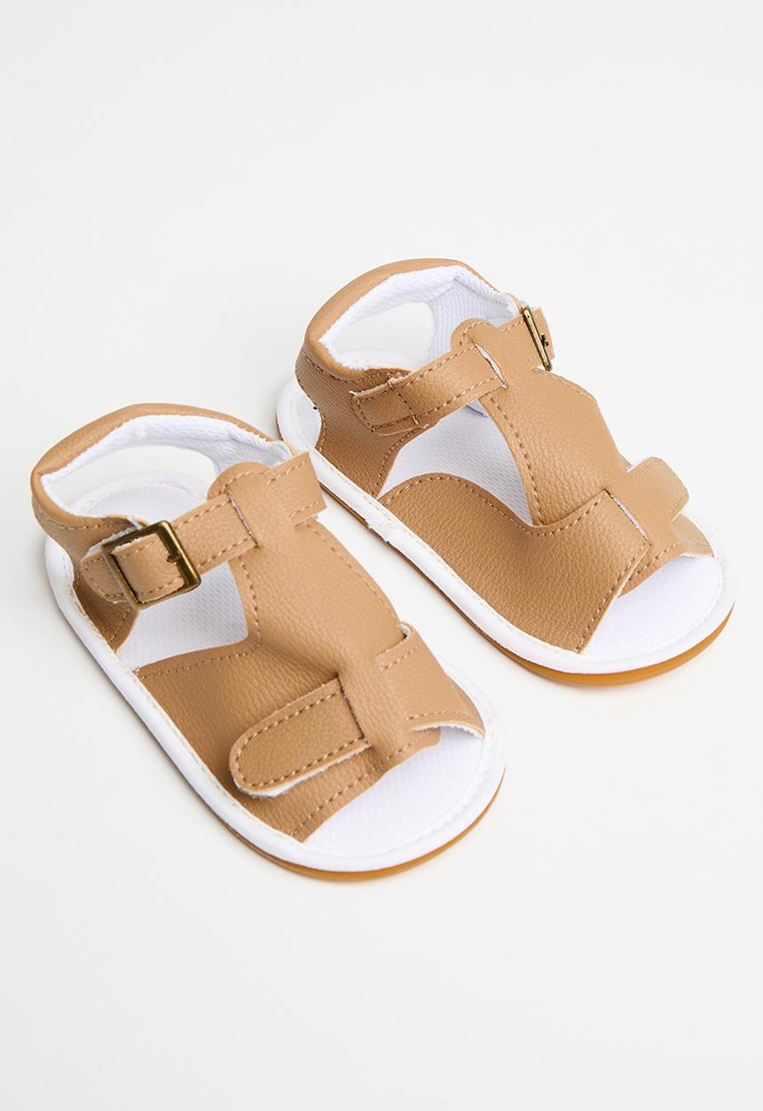 Pop Candy - Open toe buckle sandal - beige