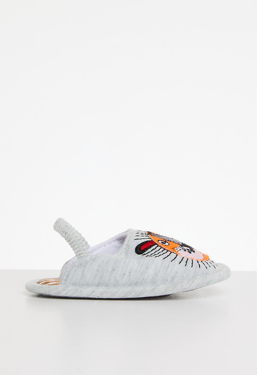 Pop Candy - Back strap slippers - grey