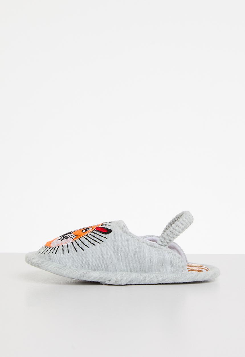 Pop Candy - Back strap slippers - grey