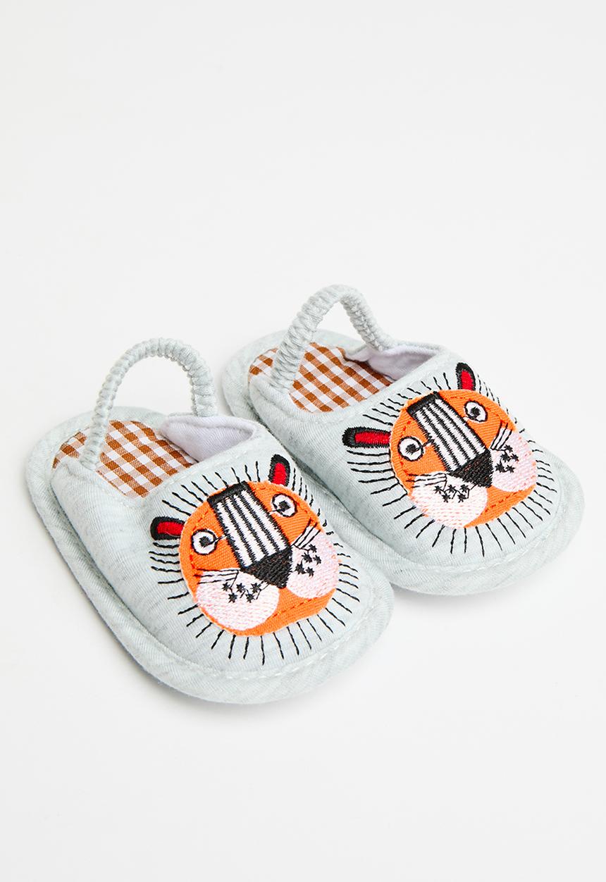 Pop Candy - Back strap slippers - grey