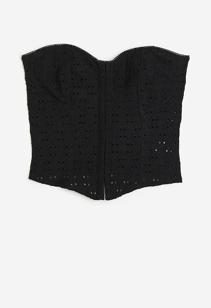 H&M - Corset top - black