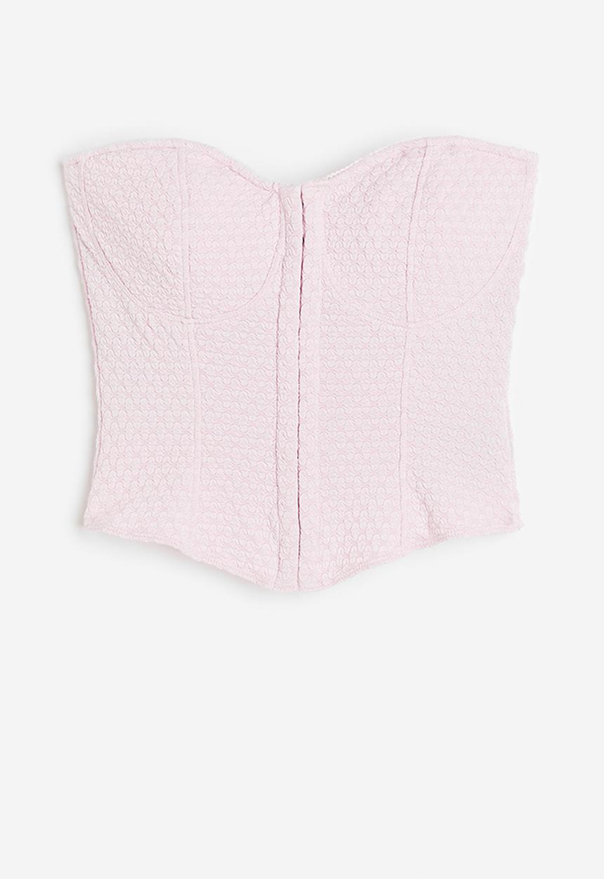 H&M - Corset top - light pink