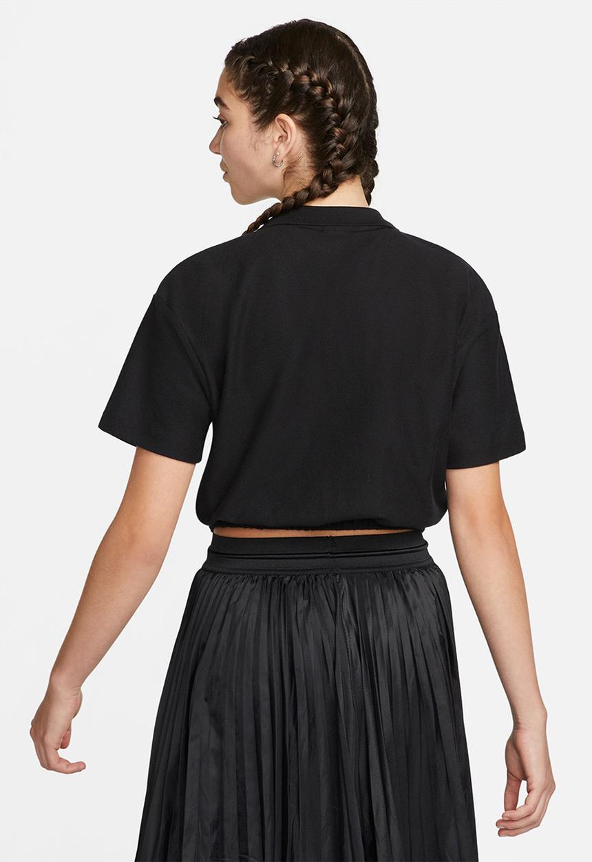 Nike - W nsw air pique polo - black/white