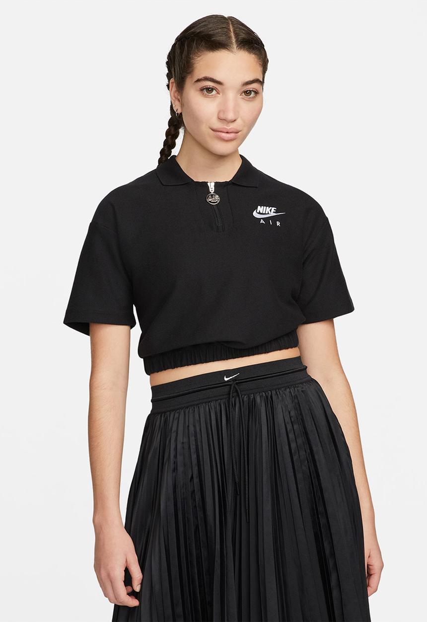 Nike - W nsw air pique polo - black/white