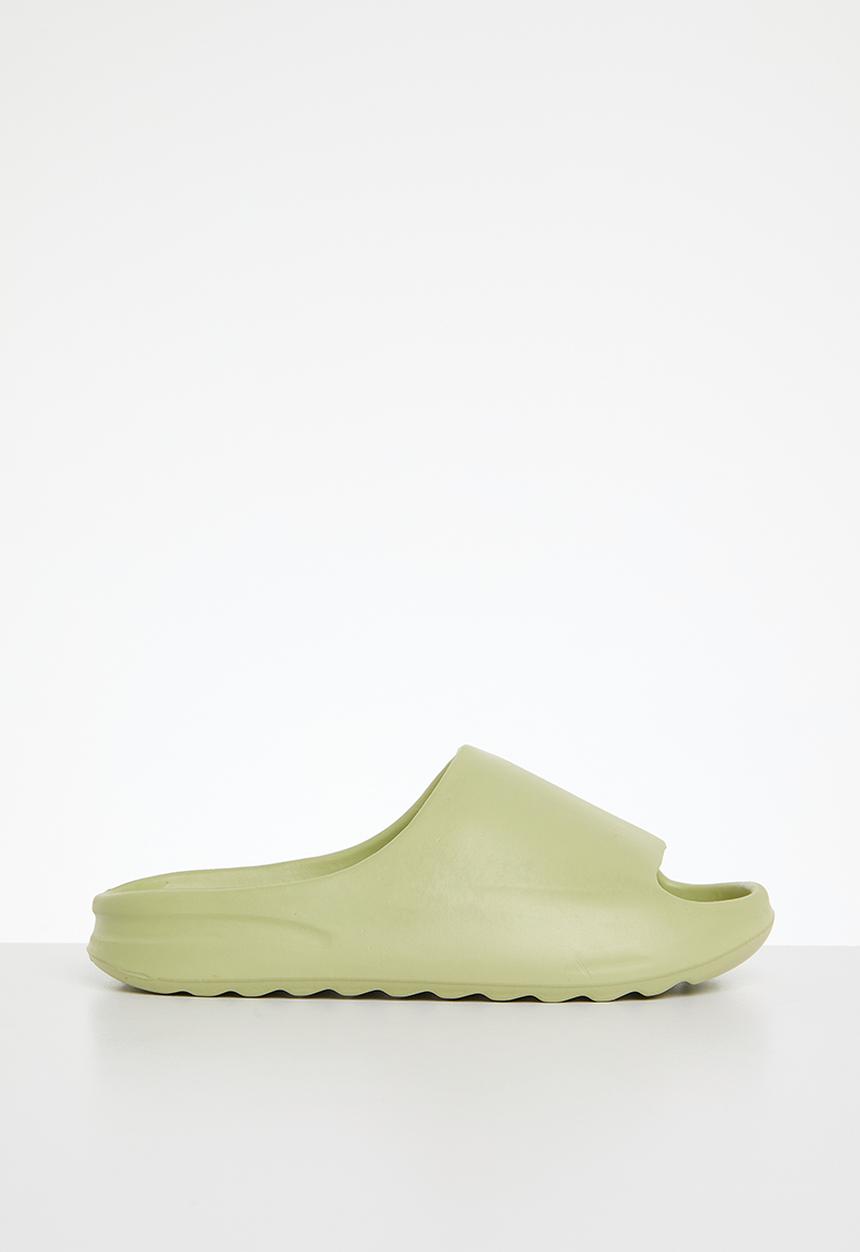 Pop Candy -  slider sandals - green