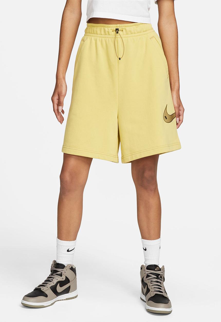 Nike - W Nsw Swsh Flc Hr Short - Celery/Barley