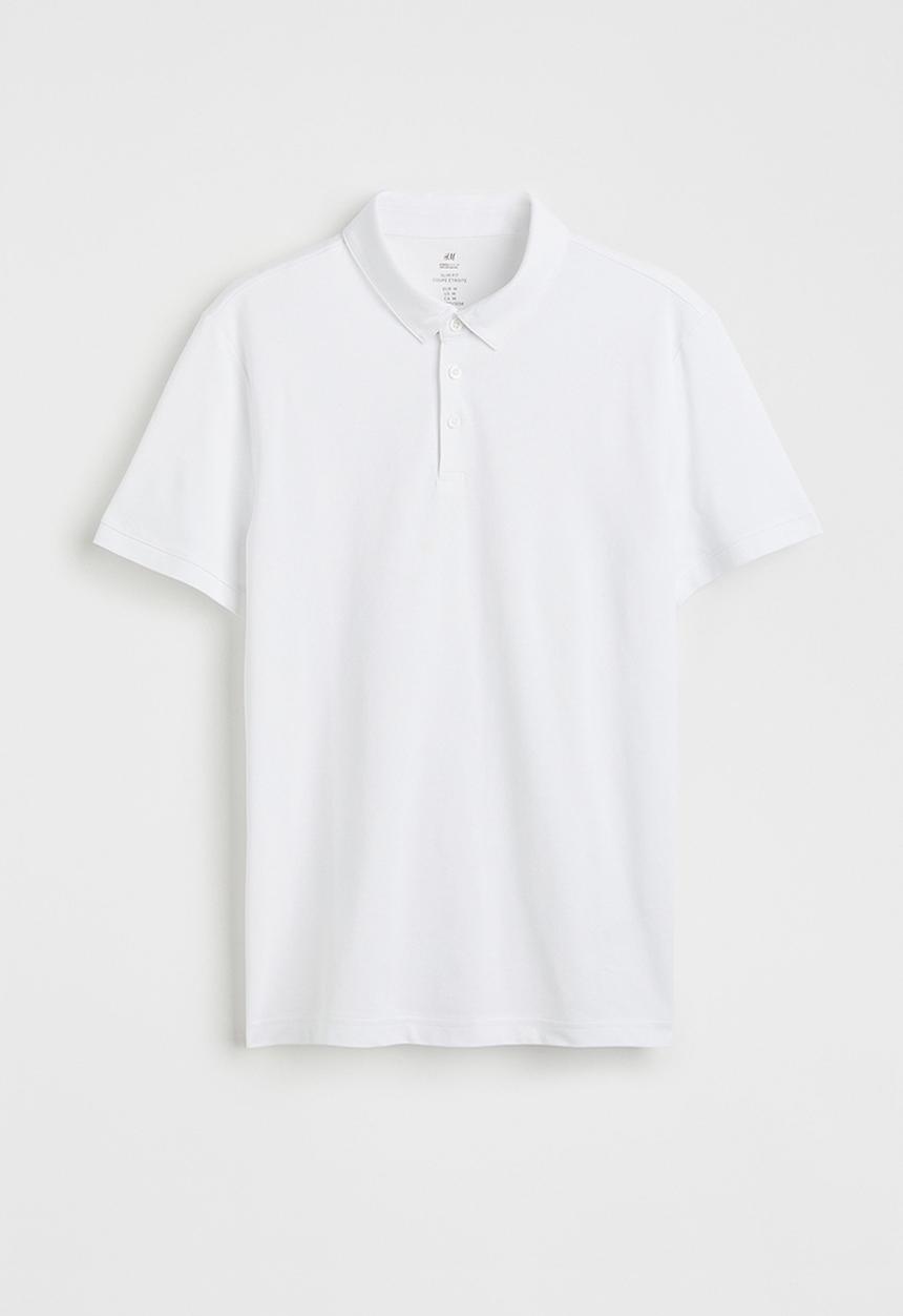 H&M - Coolmax® slim fit polo shirt - white