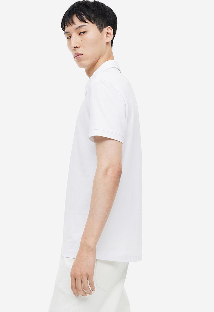 H&M - Coolmax® slim fit polo shirt - white