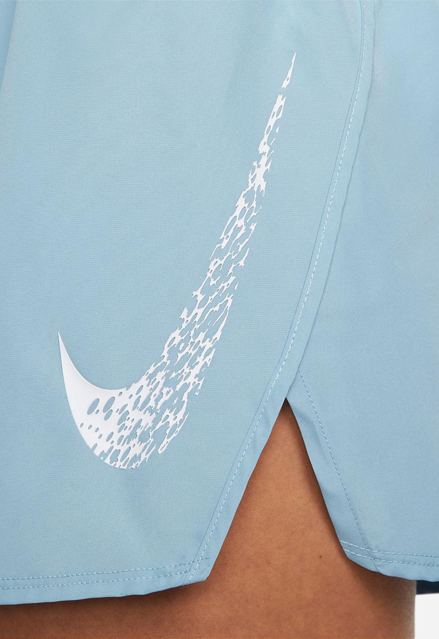 Nike - W Nk Df Swoosh Run Short -  Worn Blue/White