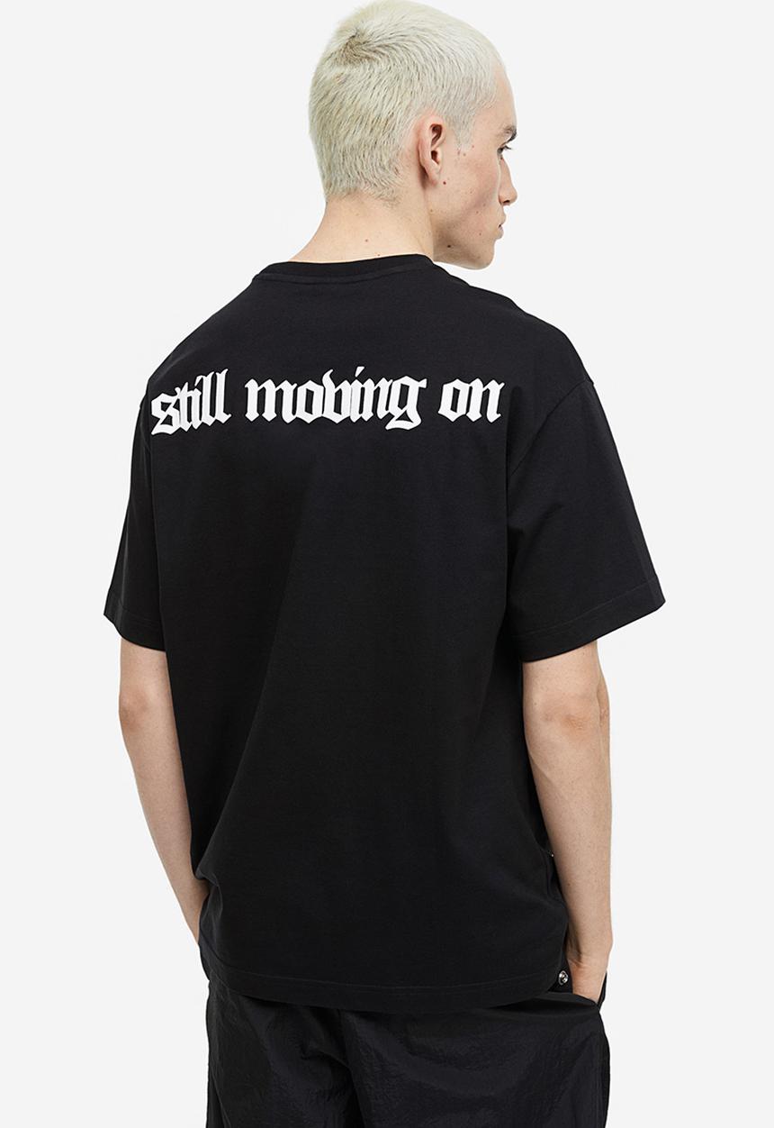 H&M - Relaxed fit printed t-shirt - black