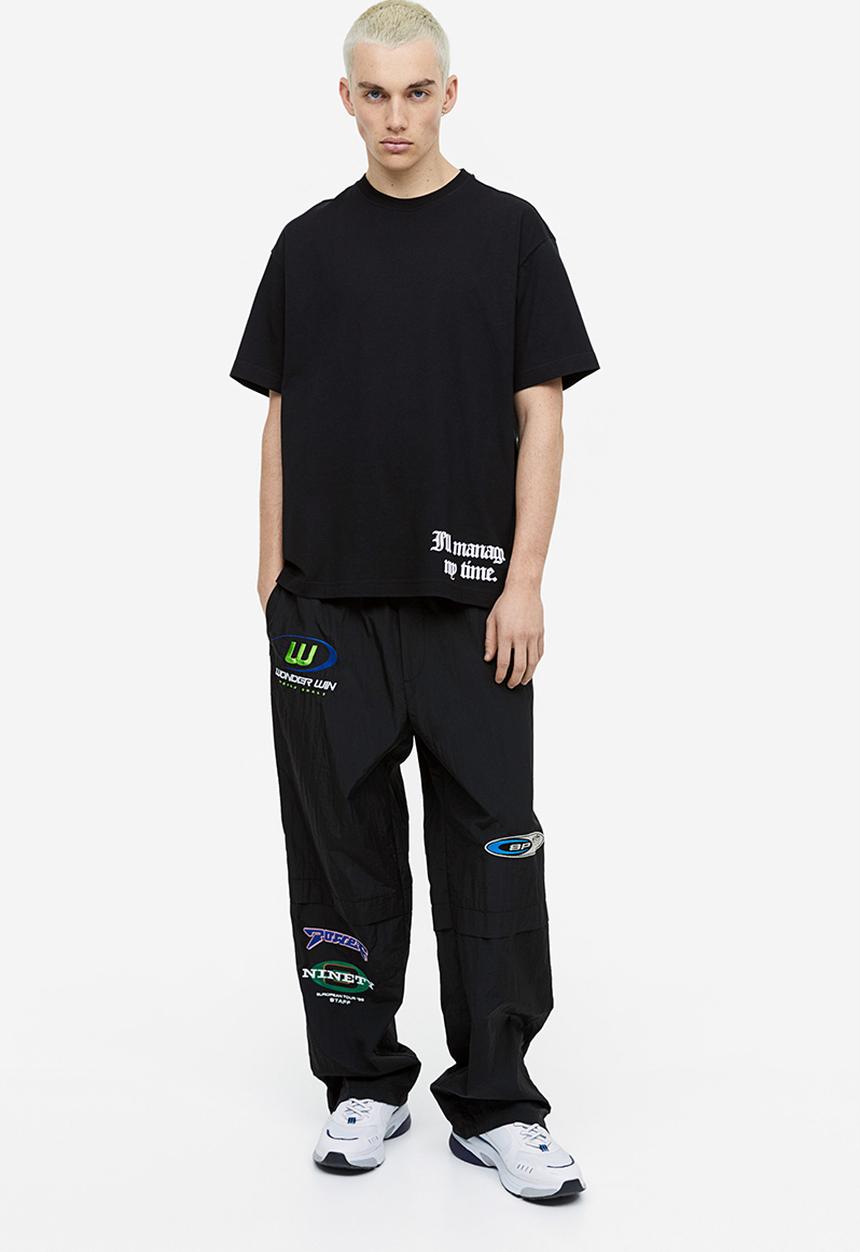 H&M - Relaxed fit printed t-shirt - black