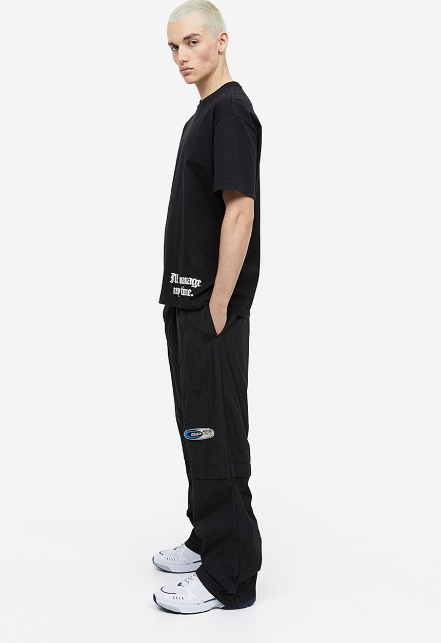 H&M - Relaxed fit printed t-shirt - black