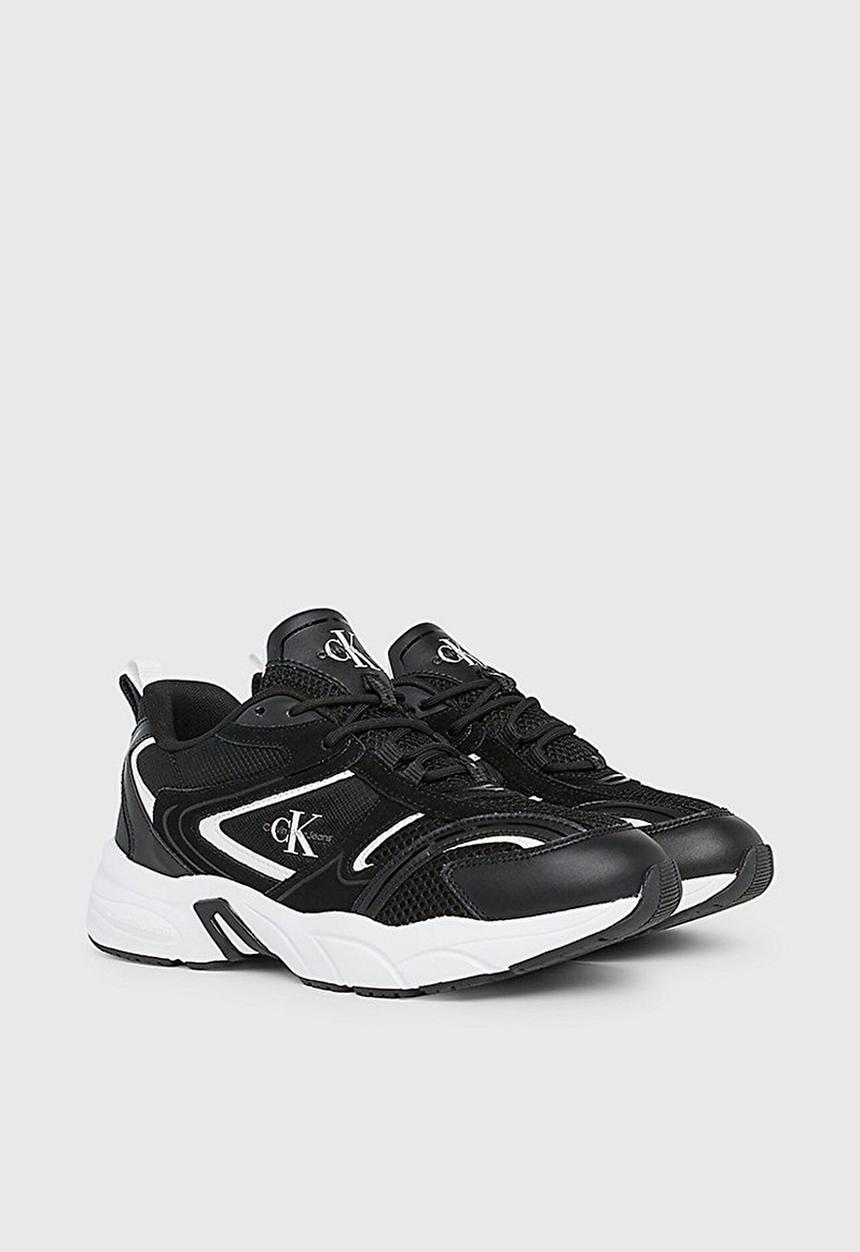 Calvin Klein - Retro tennis su-mesh wn - black/bright white