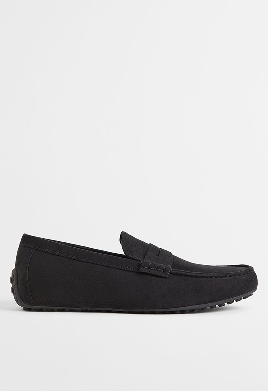 H&M - Imitation suede driving shoes - black