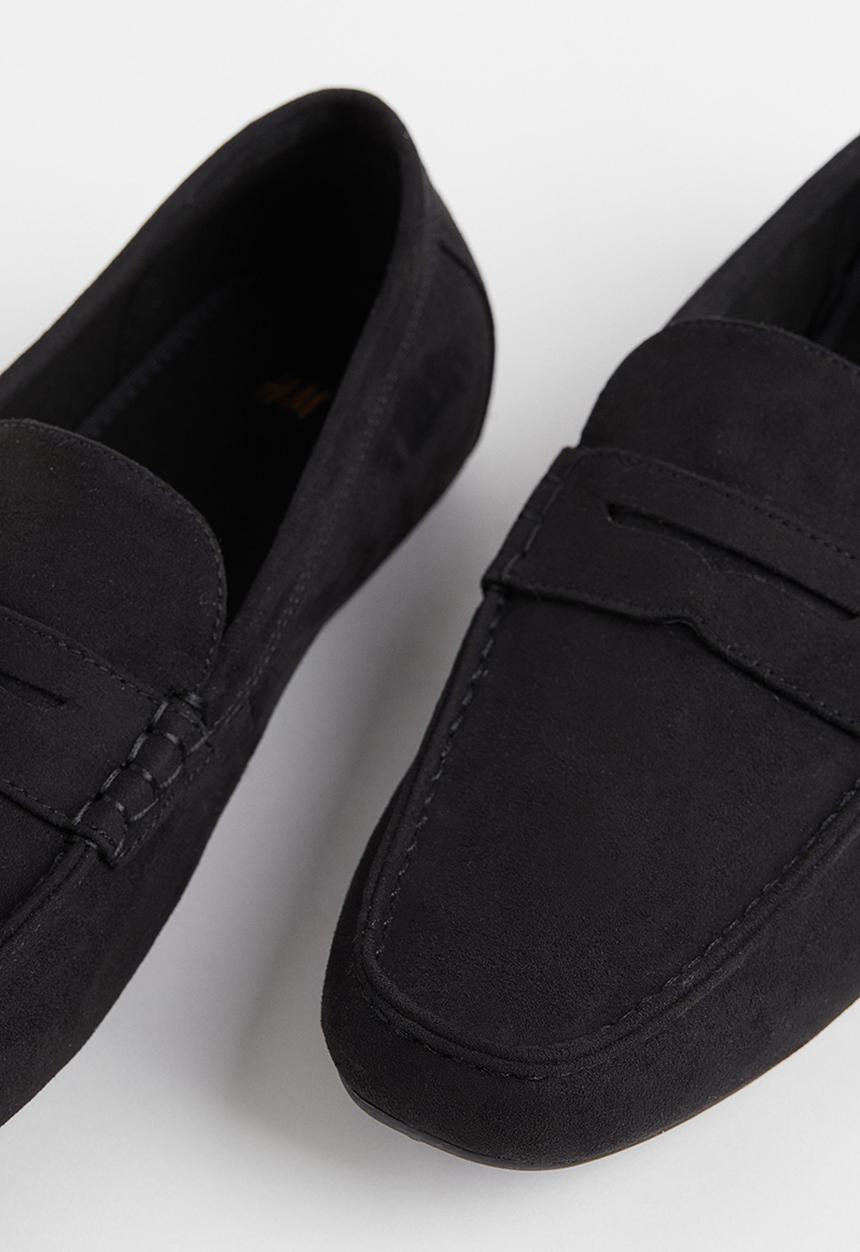 H&M - Imitation suede driving shoes - black