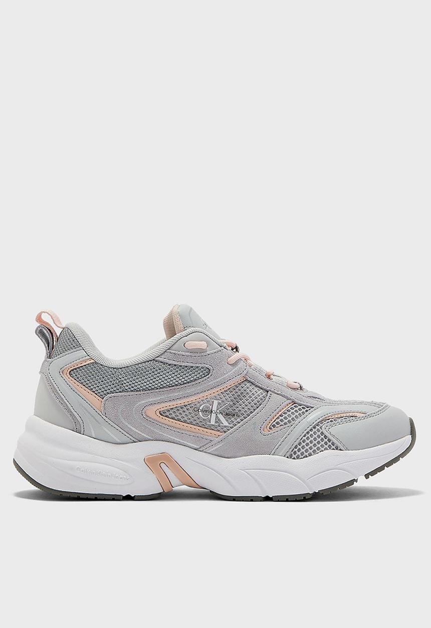Calvin Klein - Retro tennis su-mesh wn - oyster mushroom/leach blush