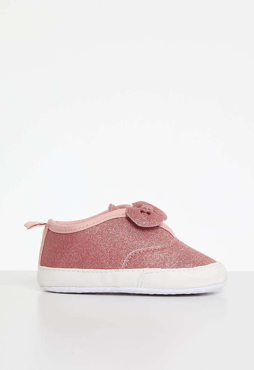 Pop Candy - Bowknot glitter sneakers - pink