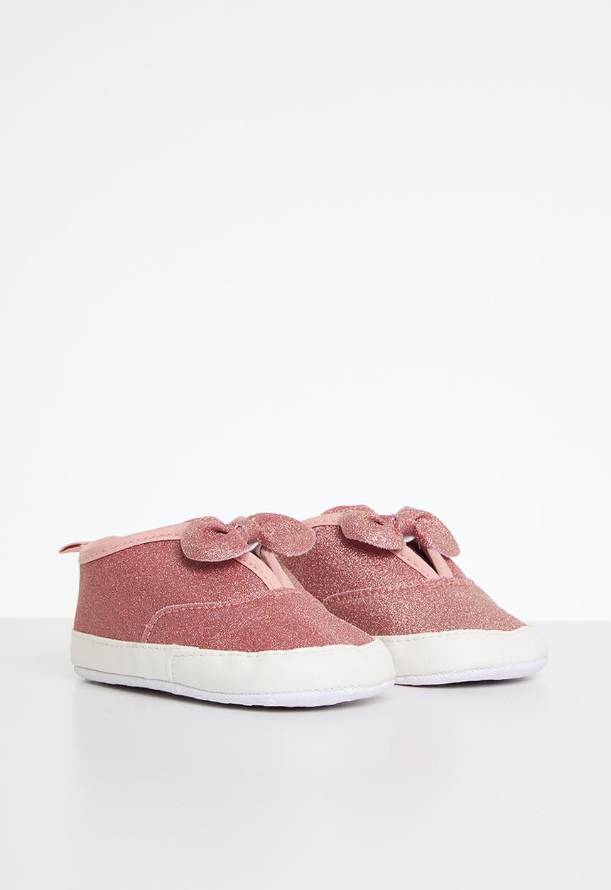 Pop Candy - Bowknot glitter sneakers - pink