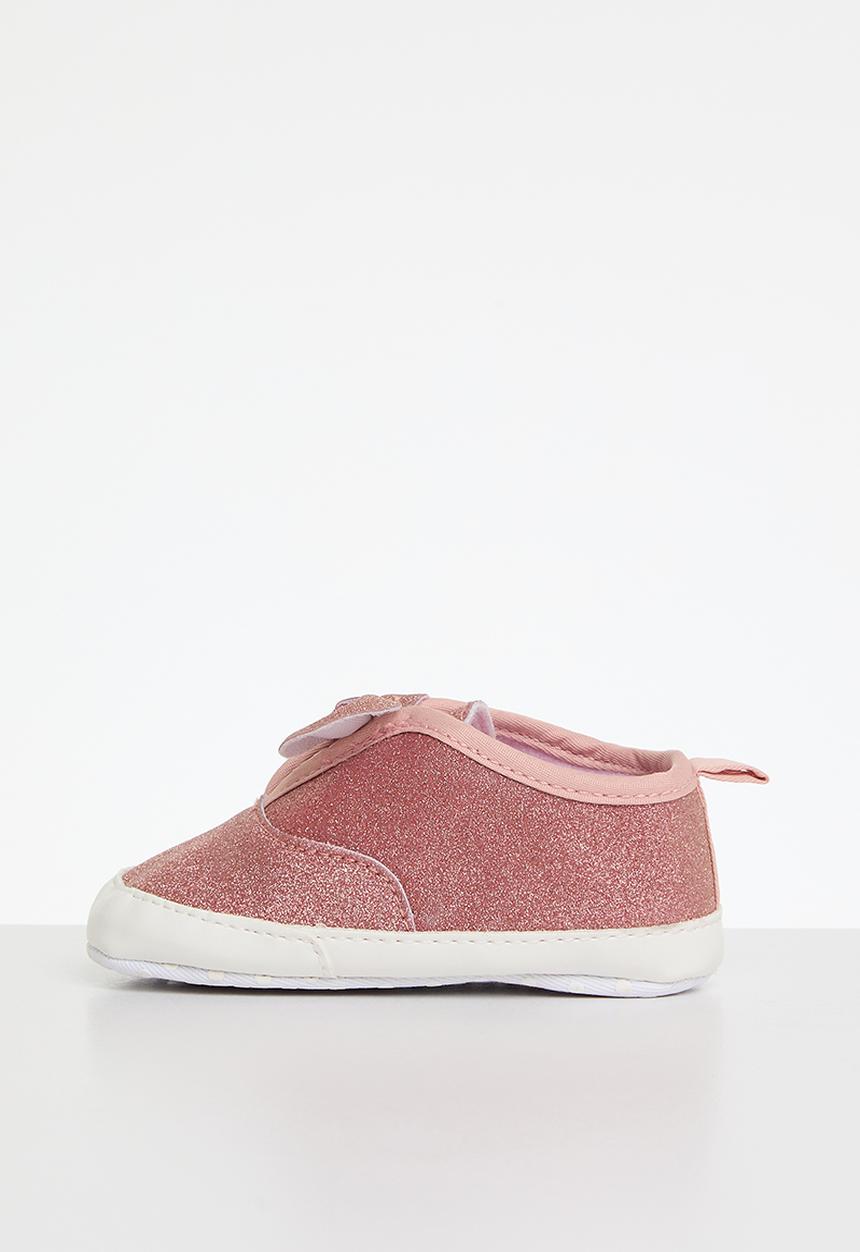 Pop Candy - Bowknot glitter sneakers - pink