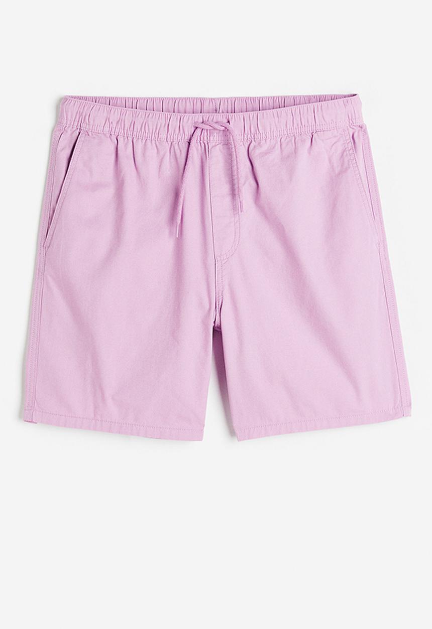 H&M - Regular fit cotton shorts - purple
