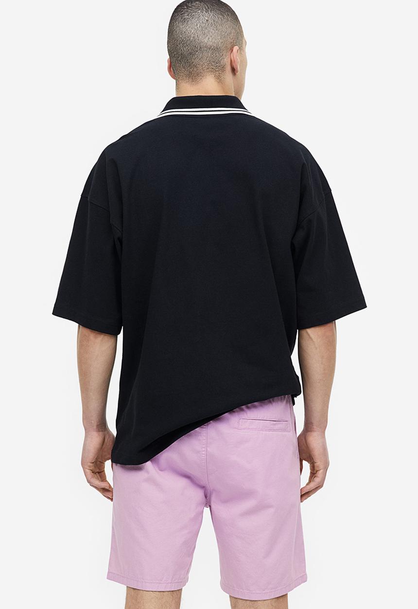H&M - Regular fit cotton shorts - purple