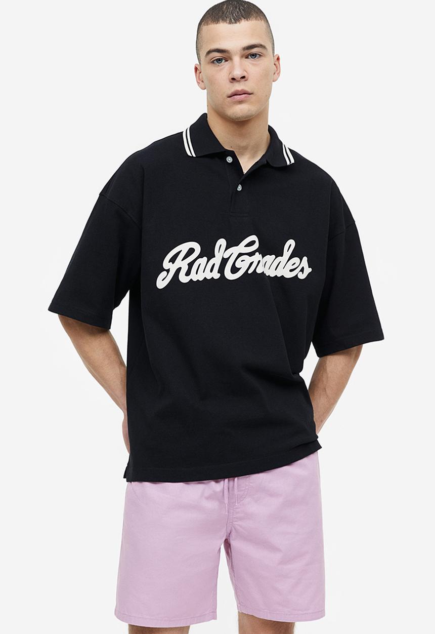 H&M - Regular fit cotton shorts - purple