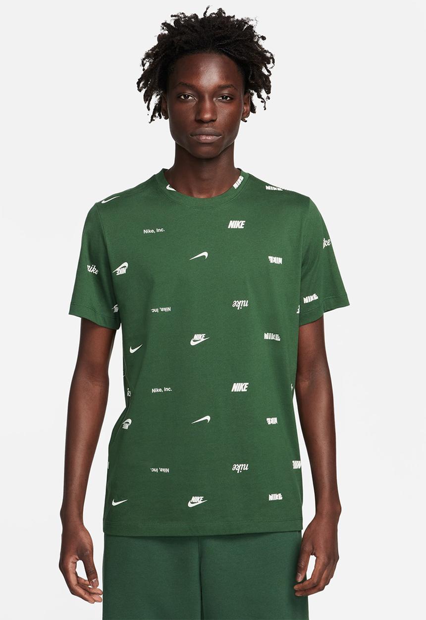 Nike - NSW Club+ AOP tee - green 