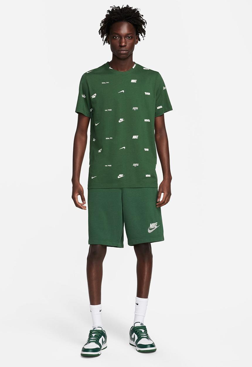 Nike - NSW Club+ AOP tee - green 