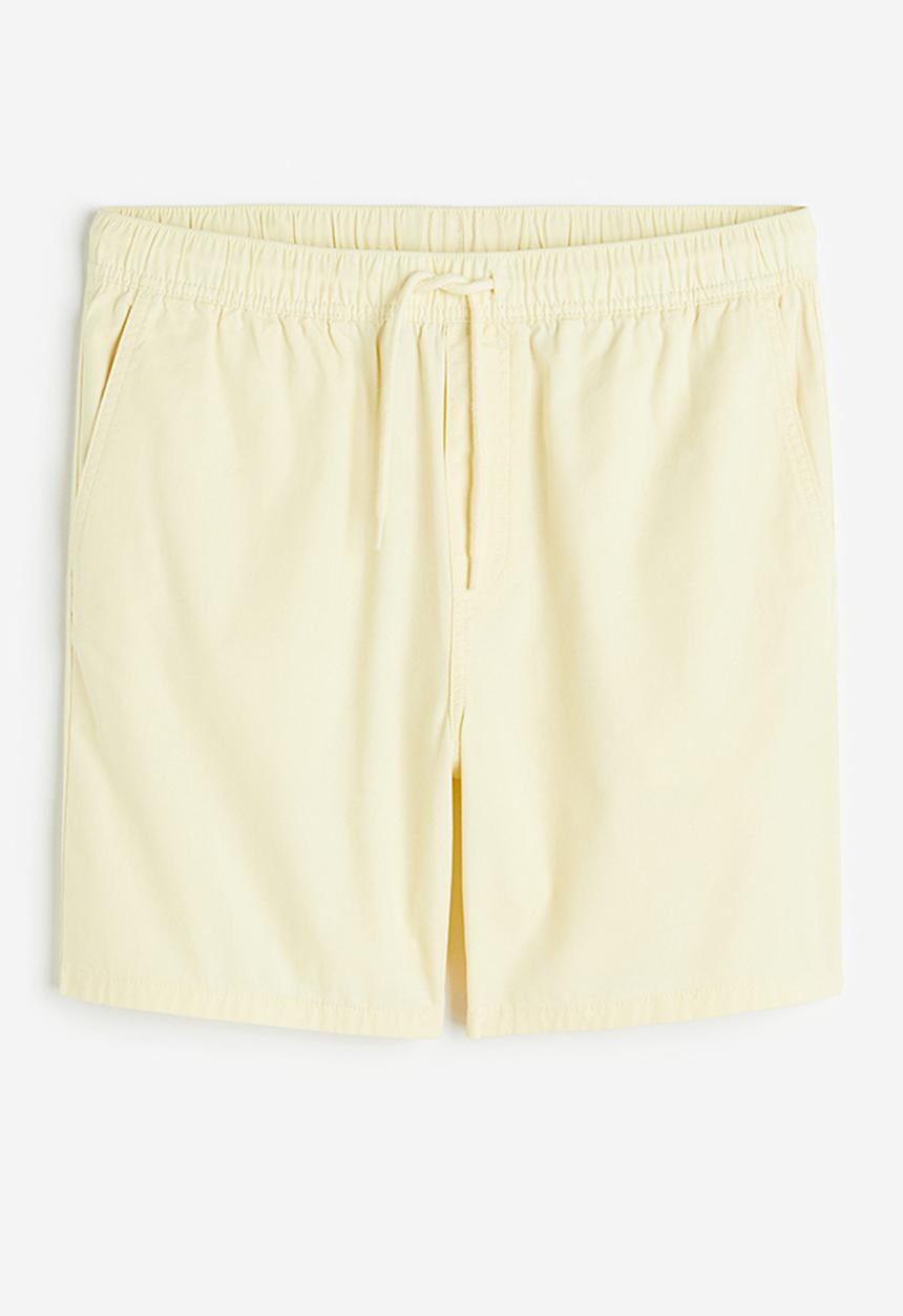 H&M - Regular fit cotton shorts - yellow