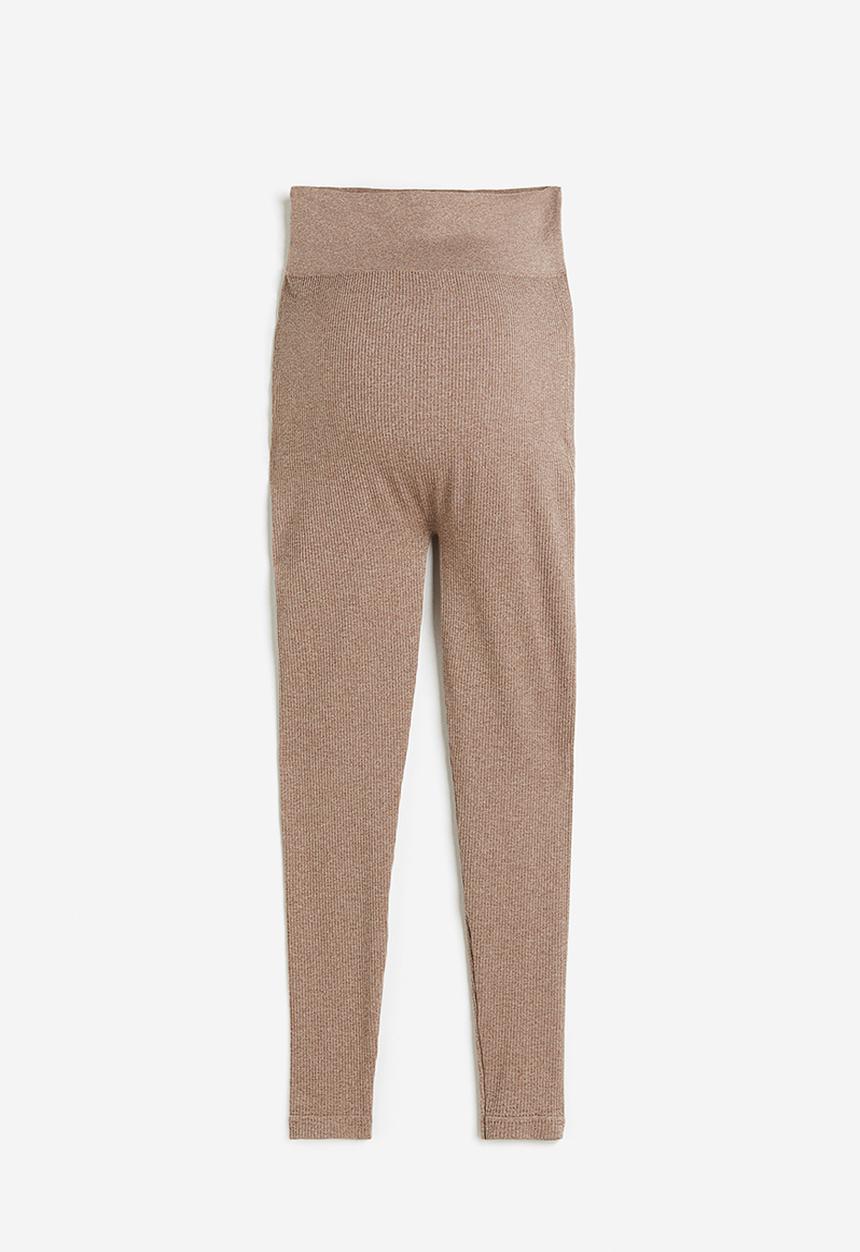 H&M - Mama seamless leggings - beige marl