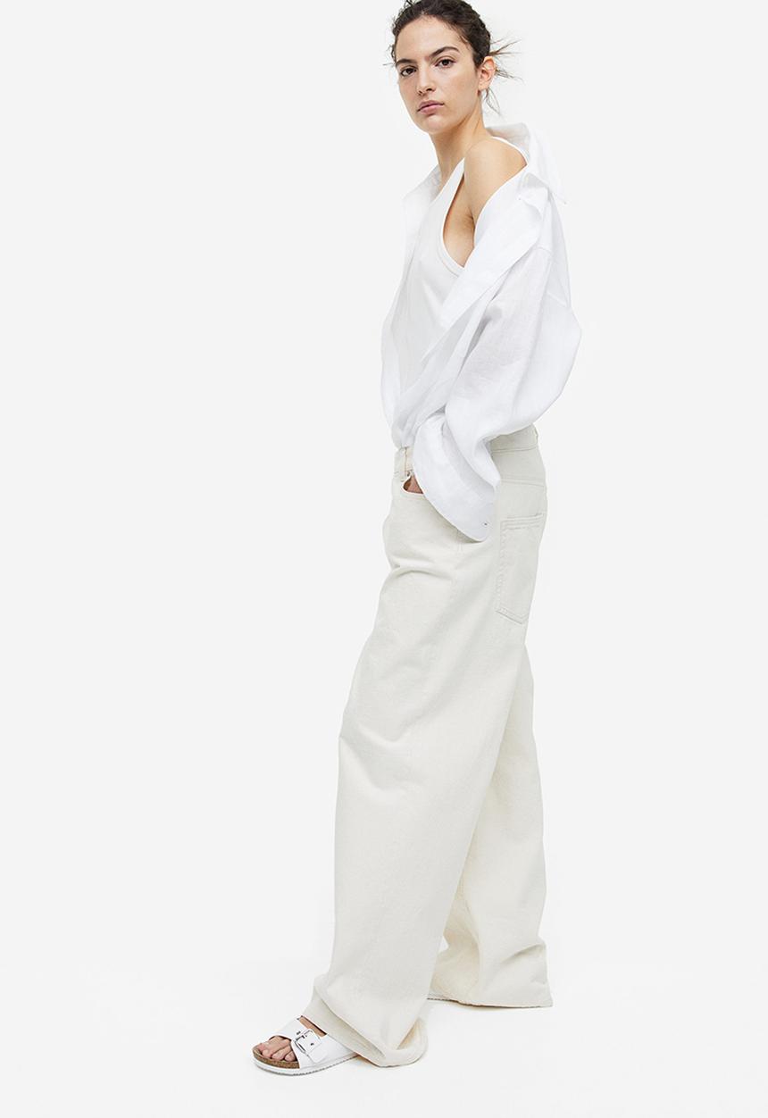 H&M - Two-strap slides - white