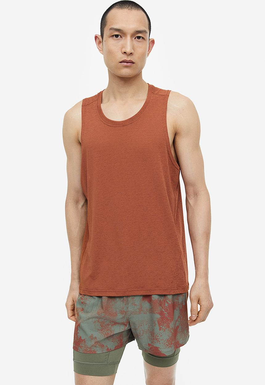 H&M - Drymove™ sports vest top - brown