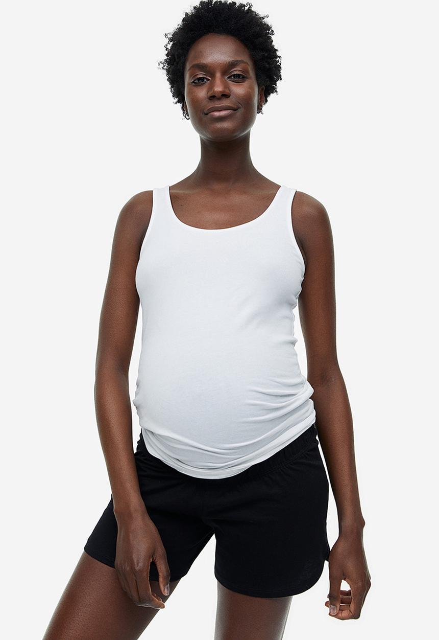 H&M - Mama cotton jersey shorts - black