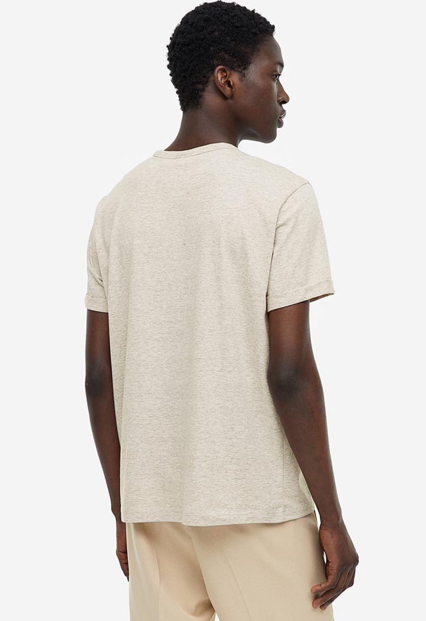 H&M - Regular fit t-shirt - beige